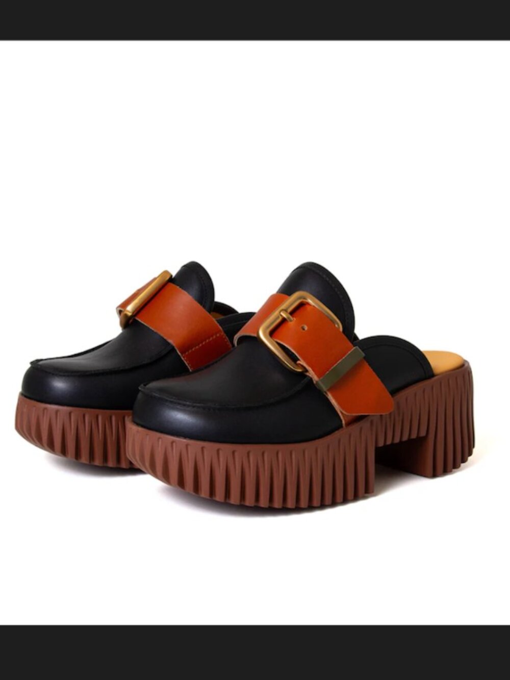 NWT - 4CCCCEES - Pila Hazel Platform Mule (Size 38EU / Black)